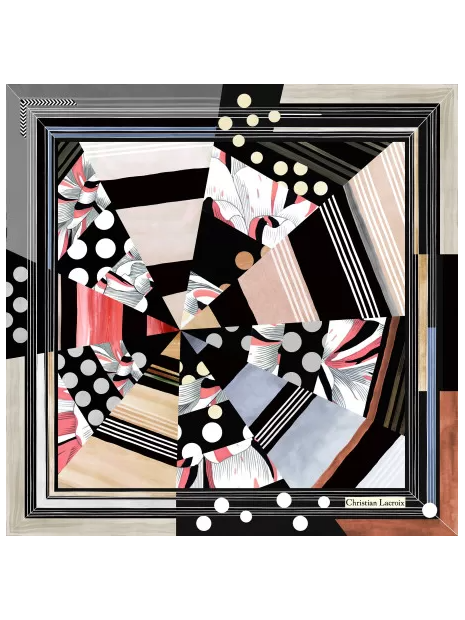 La Seta Mantero 742549679 carré de soie 70x70cm objectif couleur carre-de-soie