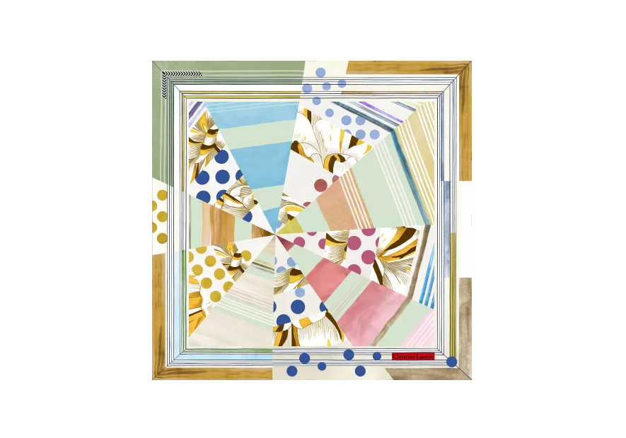 carré de soie 70x70cm objectif couleur