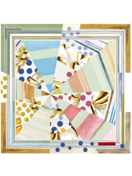 La Seta Mantero 742549679 carré de soie 70x70cm objectif couleur carre de soie