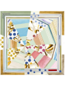 La Seta Mantero 742549679 - SOIE - VERT carré de soie 70x70cm objectif couleur carre-de-soie