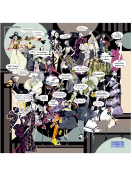 La Seta Mantero 713249999 carré de soie 90x90cm gossips carre de soie