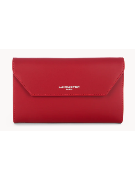 Lancaster 137-04 - CUIR DE VACHETTE - ROUG porte monnaie femme complet smooth complet