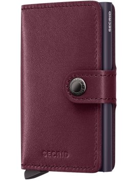 Secrid M - CUIR DE VACHETTE - CRANBERRY porte cartes miniwallet original porte cartes