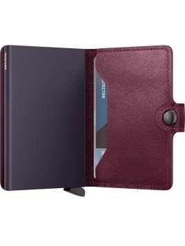 Secrid M - CUIR DE VACHETTE - CRANBERRY porte cartes miniwallet original porte cartes