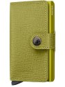 Secrid MC - CUIR DE VACHETTE - LIME porte cartes miniwallet crisple porte-cartes