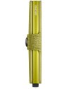 Secrid MC - CUIR DE VACHETTE - LIME porte cartes miniwallet crisple porte-cartes