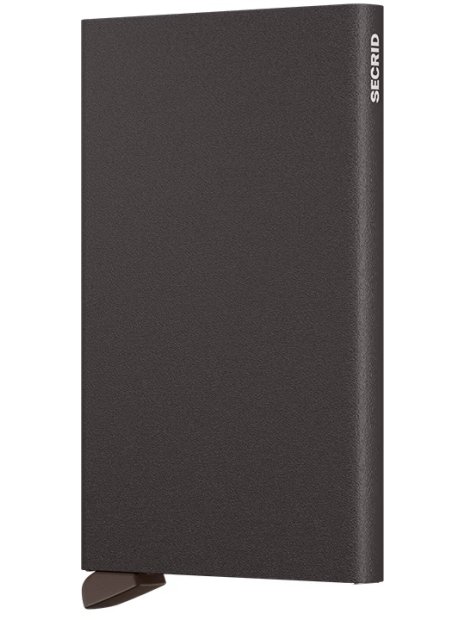 Secrid CP - ALUMINIUM - BROWN secrid cardprotector porte carte porte-cartes