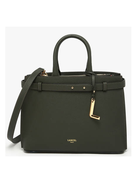 Lancel A13528 - CUIR DE VACHETTE - VERT sac porté main taille m faubourg de lancel sacs-a-mains