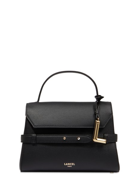 Lancel A13948 - CUIR DE VACHETTE - NOIR sac porté main rabat faubourg de lancel sacs-a-mains