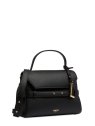 Lancel A13948 - CUIR DE VACHETTE - NOIR sac porté main rabat faubourg de lancel sacs-a-mains