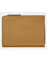 Longchamp 30049HFY - CUIR DE VEAU - MUSACD portefeuille compact épure pmpb