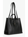 Lancel A13738 - CUIR DE VACHETTE - NOIR sac cabas double porté belleville de lancel sac-a-main-shopping-toile-ou-cuir