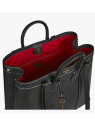 Lancel A13738 - CUIR DE VACHETTE - NOIR sac cabas double porté belleville de lancel sac-a-main-shopping-toile-ou-cuir