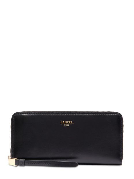 Lancel A13843 - CUIR DE VACHETTE - NOIR portefeuille long zippé pmpb-femme