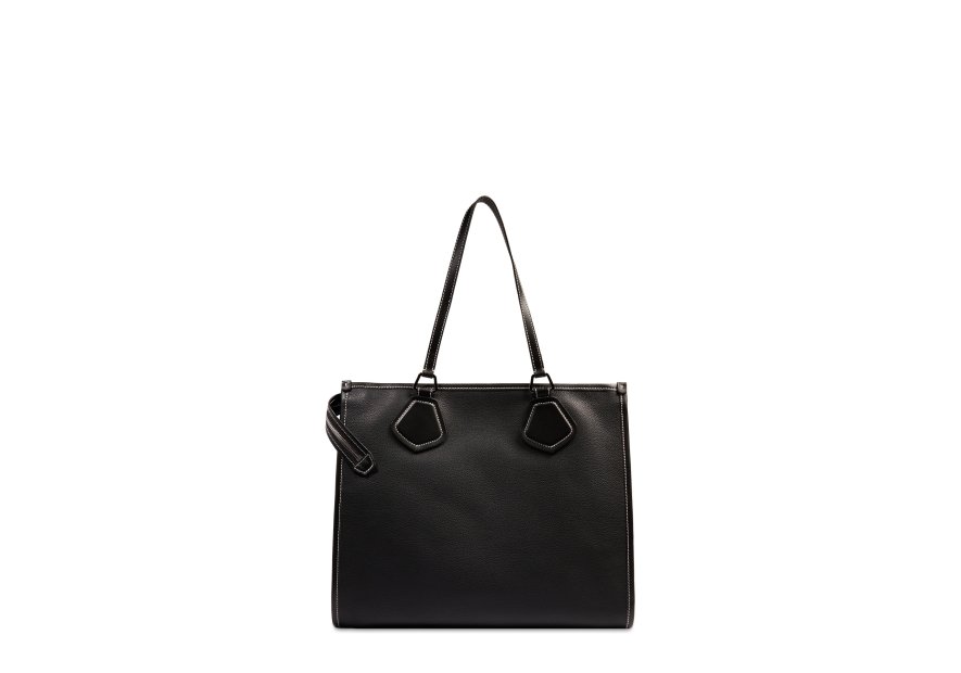 Lancel A13748 sac cabas lancel zebra shopping