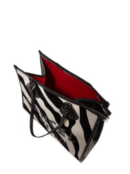Lancel A13748 sac cabas lancel zebra shopping
