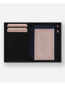 Les Ateliers Foures 935X - CUIR DE VACHETTE - NOIR porte cartes 3 volets compact pollux baroudeur pcartes-credit
