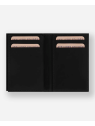 Les Ateliers Foures 935X - CUIR DE VACHETTE - NOIR porte cartes 3 volets compact pollux baroudeur pcartes-credit