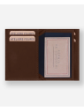 Les Ateliers Foures 935X - CUIR DE VACHETTE - COGNAC porte cartes 3 volets compact pollux baroudeur pcartes-credit