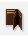 Les Ateliers Foures 935X - CUIR DE VACHETTE - COGNAC porte cartes 3 volets compact pollux baroudeur pcartes-credit