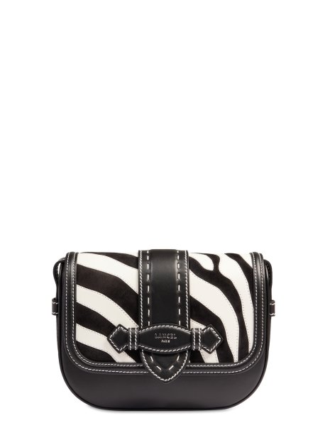Lancel A13747 - CUIR DE VACHETTE - NOIR sac a rabat s sienna de lancel sacs-a-mains