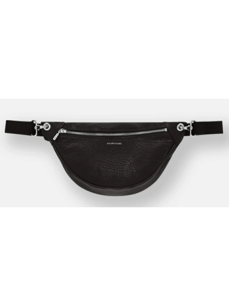 Les Ateliers Foures U125 - CUIR DE VACHETTE - NOIR banane bubble mm sacs-a-mains