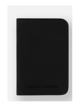Les Ateliers Foures B18X - CUIR DE VACHETTE - NOIR porte cartes porte cartes