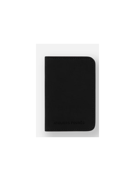 Les Ateliers Foures B18X - CUIR DE VACHETTE - NOIR porte cartes porte-cartes