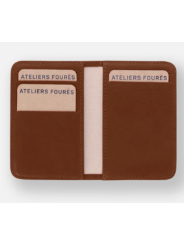 Les Ateliers Foures B18X - CUIR DE VACHETTE - FAUVE porte cartes porte cartes