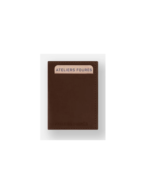 Les Ateliers Foures 910X - CUIR DE VACHETTE - COGNAC portefeuille portefeuille-homme