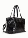Nat & Nin THYLANE - CUIR DE VACHETTE - NOI sac cabas grand format thylane nat&nin sac-a-main-shopping-toile-ou-cuir