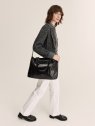 Nat & Nin THYLANE - CUIR DE VACHETTE - NOI sac cabas grand format thylane nat&nin sac-a-main-shopping-toile-ou-cuir