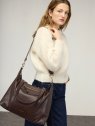 Nat & Nin THYLANE - CUIR DE VACHETTE - ÉBÈ sac cabas grand format thylane nat&nin sac-a-main-shopping-toile-ou-cuir