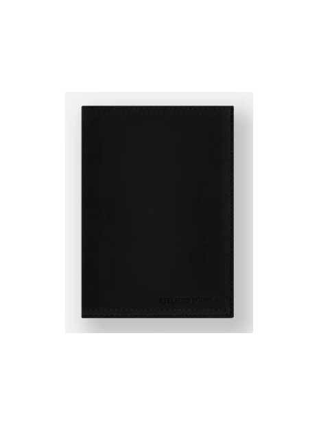Les Ateliers Foures H66 - CUIR DE VACHETTE - NOIR portefeuille portefeuille-homme