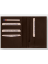 Les Ateliers Foures H66 - CUIR DE VACHETTE - CAFE portefeuille portefeuille-homme