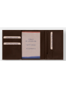 Les Ateliers Foures H66 - CUIR DE VACHETTE - CAFE portefeuille portefeuille-homme