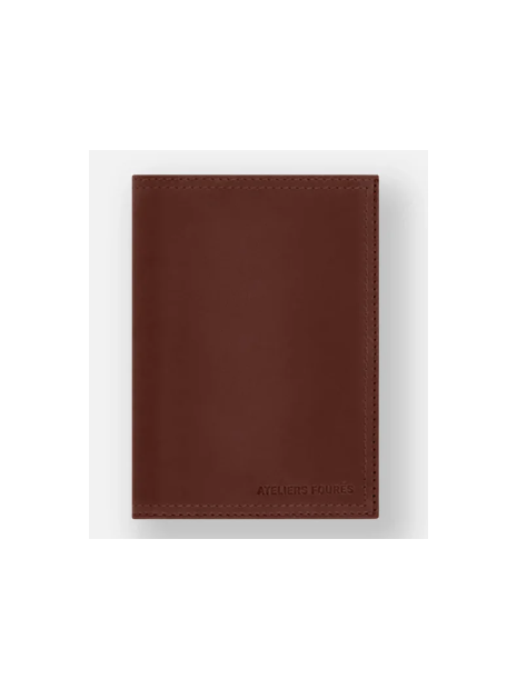 Les Ateliers Foures H66 - CUIR DE VACHETTE - FAUVE portefeuille portefeuille-homme