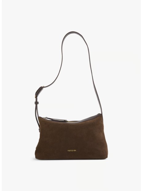 Nat & Nin BOWIE - CUIR DE VACHETTE - EBENE sac besace m bowie nat&nin sacs-a-mains