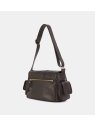Nat & Nin JOY. - CUIR DE VACHETTE - EBENE sac rabat patte boucle taille m joy sacs-a-mains
