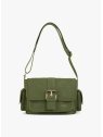 Nat & Nin JOY. - CUIR DE VACHETTE - VERT O sac rabat patte boucle taille m joy sacs-a-mains