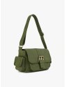 Nat & Nin JOY. - CUIR DE VACHETTE - VERT O sac rabat patte boucle taille m joy sacs-a-mains