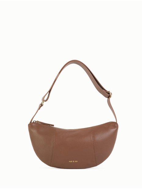 Nat & Nin LUCE - CUIR DE VACHETTE - CAMEL sac banane demi lune m luce nat&nin sacs-a-mains