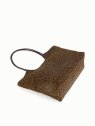 Nat & Nin MILAN - CUIR DE VACHETTE - LÉOPA sac cabas shopping évasé milan nat&nin sac-a-main-shopping-toile-ou-cuir