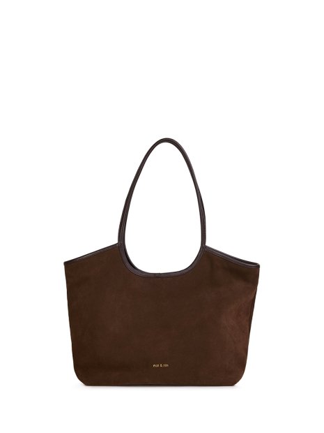 Nat & Nin MILAN - CUIR DE VACHETTE - EBENE sac cabas shopping évasé milan nat&nin sac-a-main-shopping-toile-ou-cuir