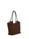 Nat & Nin MILAN - CUIR DE VACHETTE - EBENE sac cabas shopping évasé milan nat&nin sac-a-main-shopping-toile-ou-cuir