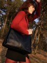 Nat & Nin TINA - CUIR DE VACHETTE - NOIR sac besace hobo tina nat&nin sacs-a-mains