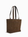 Nat & Nin TELMA TRESSAGE - CUIR DE VACHETT sac shopping tréssé telma nat&nin sac-a-main-shopping-toile-ou-cuir