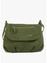 Nat & Nin JEN - CUIR DE VACHETTE - VERT OL sac à rabat gibecière jen sacs-a-mains