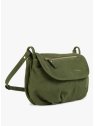 Nat & Nin JEN - CUIR DE VACHETTE - VERT OL sac à rabat gibecière jen sacs-a-mains