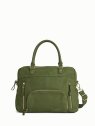 Nat & Nin MACY - CUIR DE VACHETTE - VERT O sac porté main et bandoulière macy sacs-a-mains